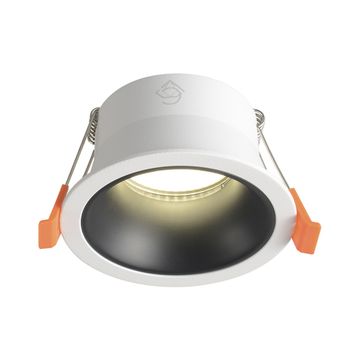 Встраиваемый светильник 1*GU10 CLT 081C WH-BL белый/чёрный Crystal Lux