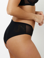 Трусы Subtille Aida Black/Beige бразилиана (черный/телесный)