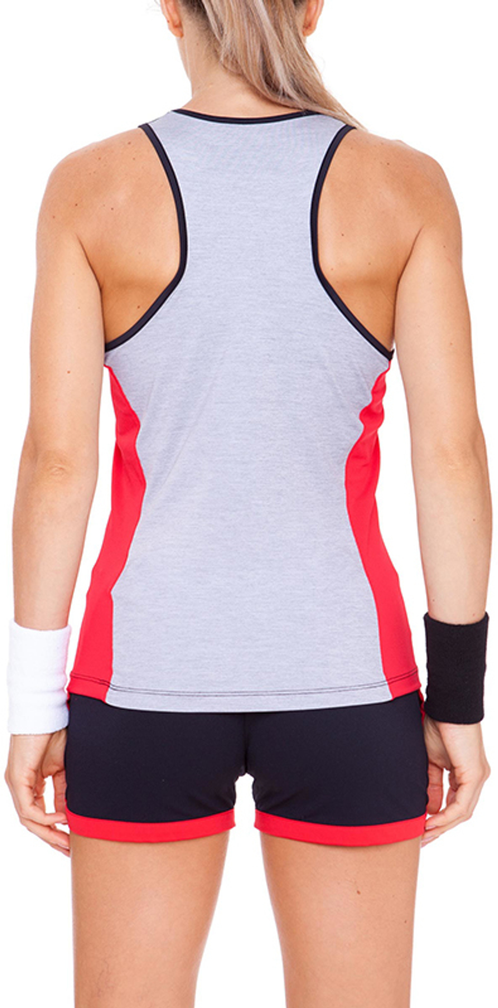 Женский топ теннисный Hydrogen Tech Star Tank Top - black/grey melange