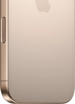 Смартфон Apple A3293 iPhone 16 Pro 256Gb бежевый титан моноблок 3G 4G 1Sim 6.3" 1206x2622 iOS 18 48Mpix 802.11 a/b/g/n/ac/ax/be NFC GPS Protect