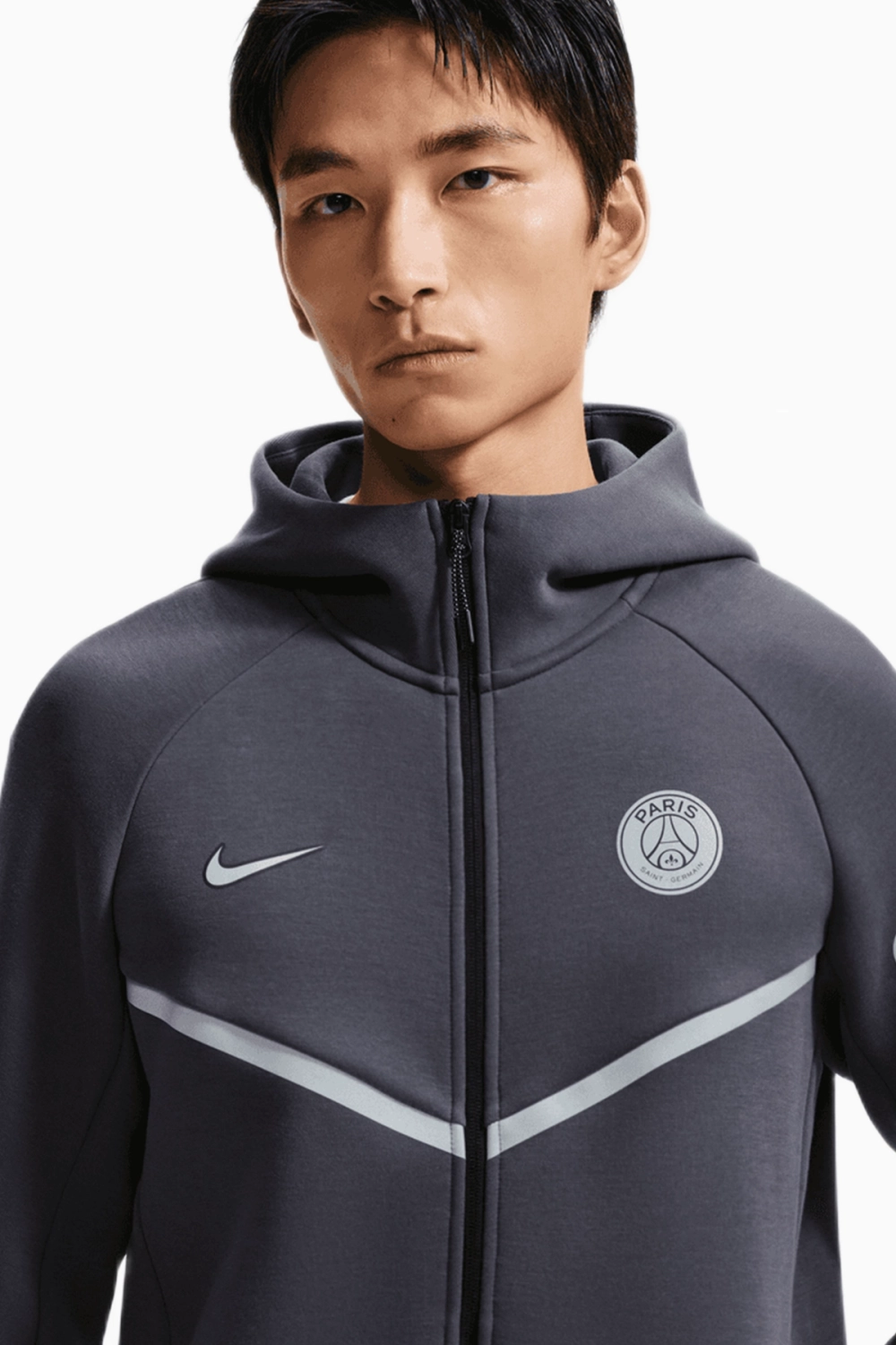 Кофта Nike PSG 26/27 Tech Fleece Windrunner - серый