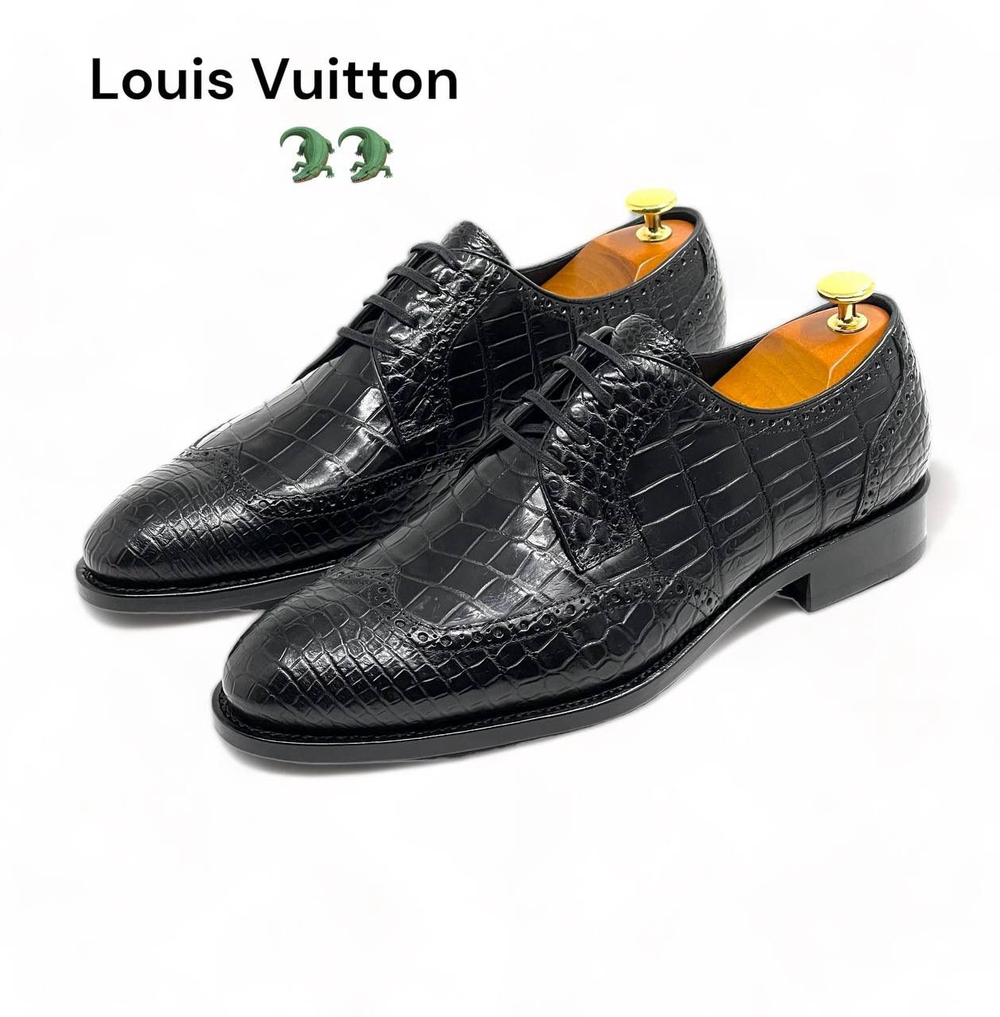 Туфли Louis Vuitton из кожи крокодила