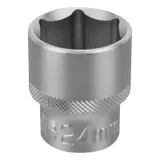 Головка торцевая, 24 мм, шестигранная, CrV, под квадрат 1/2 Stels — фото 2