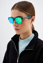 Спортивные очки HILX Interloop Shiny Solid Green / Green Mirror Polarized Lens