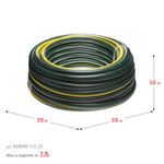 GRINDA STANDARD, 1/2″, 25 м, 20 атм, трёхслойный, армированный, поливочный шланг (429000-1/2-25)