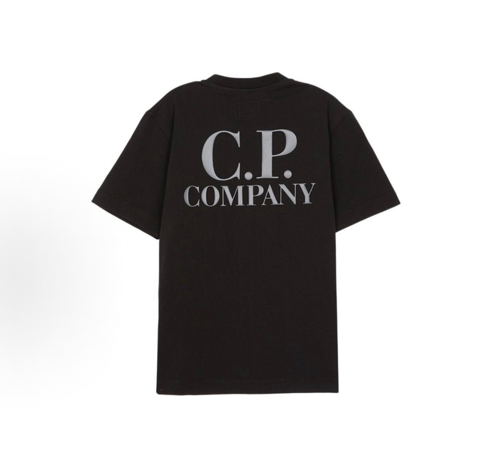 Футболка C.P. Company 30/1 Jersey Comfort Logo Navy/White