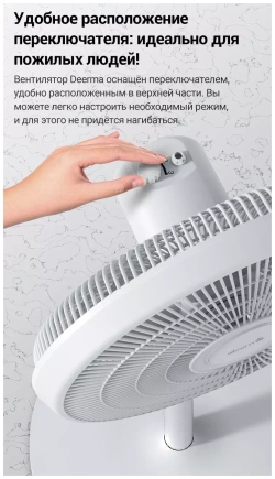 Напольный вентилятор Deerma DEM-FD15W, белый