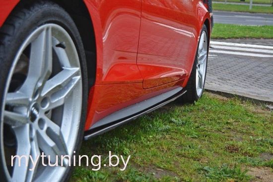 Сплиттеры накладок на пороги для V.1 AUDI S5 / A5 B9 S-Line (16-...)