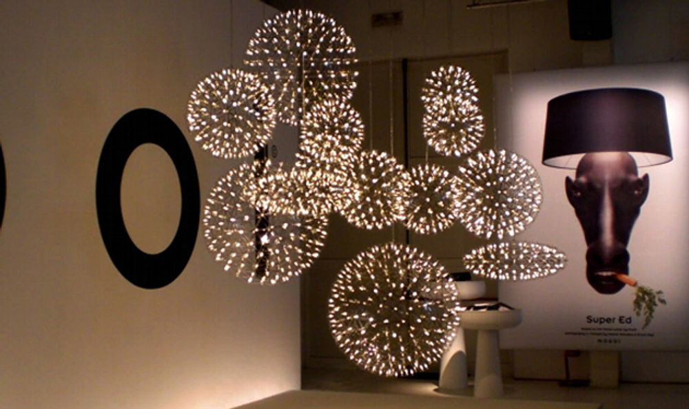 Pendant design lamp Raimond Zafu by Moooi (Silver,  D 75 cm)