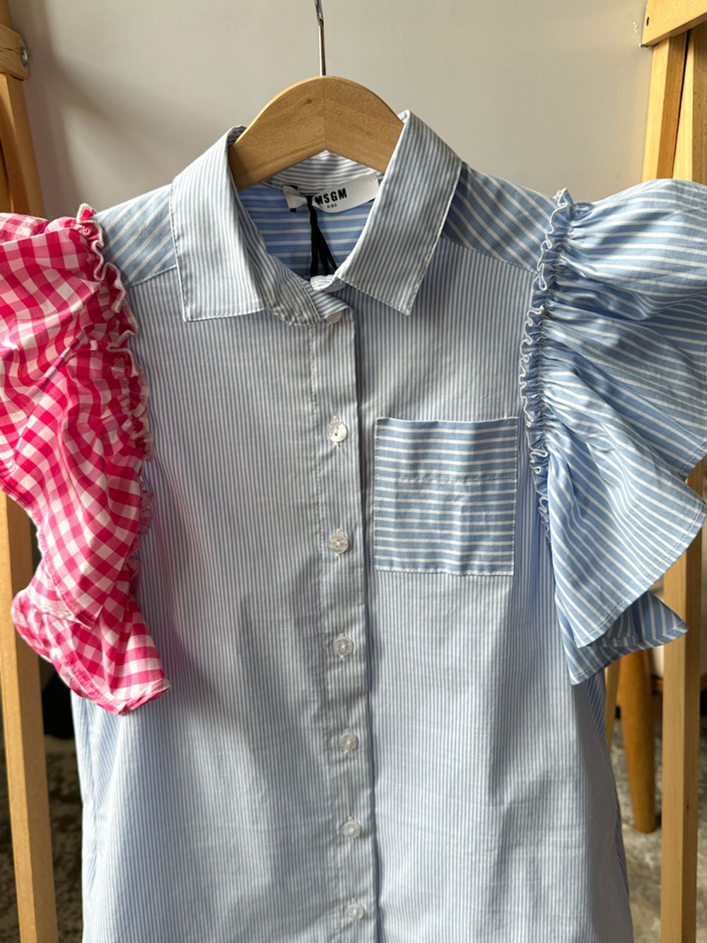Новое хлопковое платье-рубашка MSGM, 116