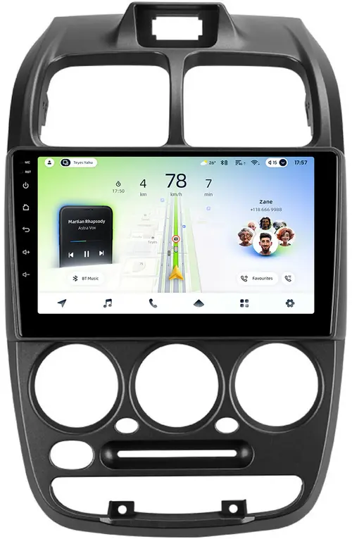 Магнитола для Hyundai Accent 2000-2011 (рамка 1 кнопка) - Teyes CC4L монитор 9" IPS, Android 14, Быстрая, Snapdragon 662, CarPlay, 4G SIM-слот