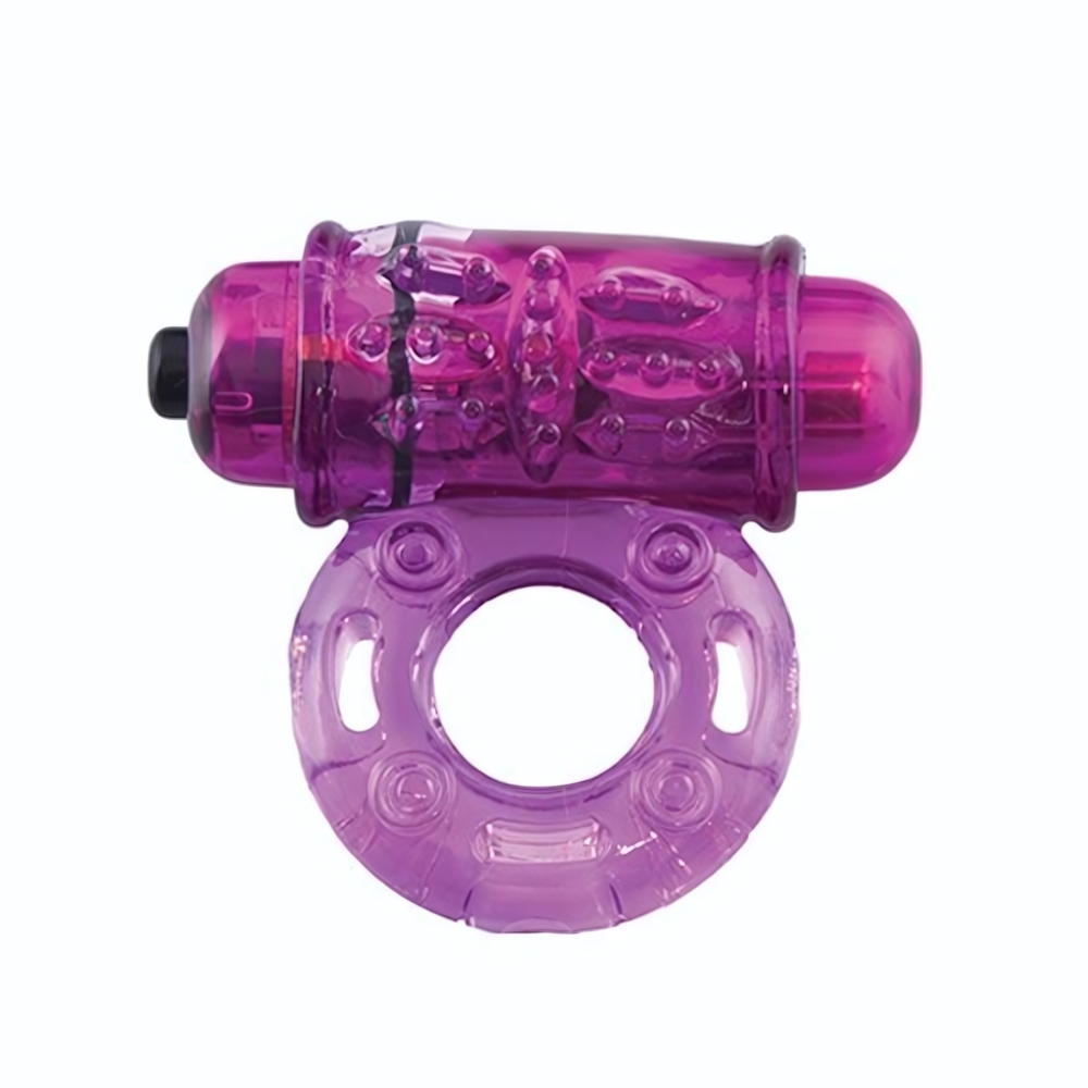 Фиолетовое эрекционное виброкольцо OWOW PURPLE (Цвет: фиолетовый)