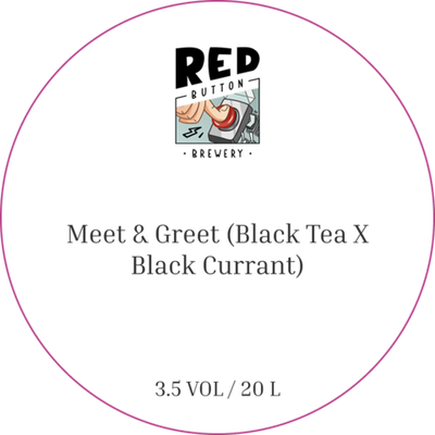 Пиво Рэд Баттон Мит & Грит Блэк Ти, Блэк Каррент / Red Button Meet & Greet Black Tea, Black Currant 20л - кег