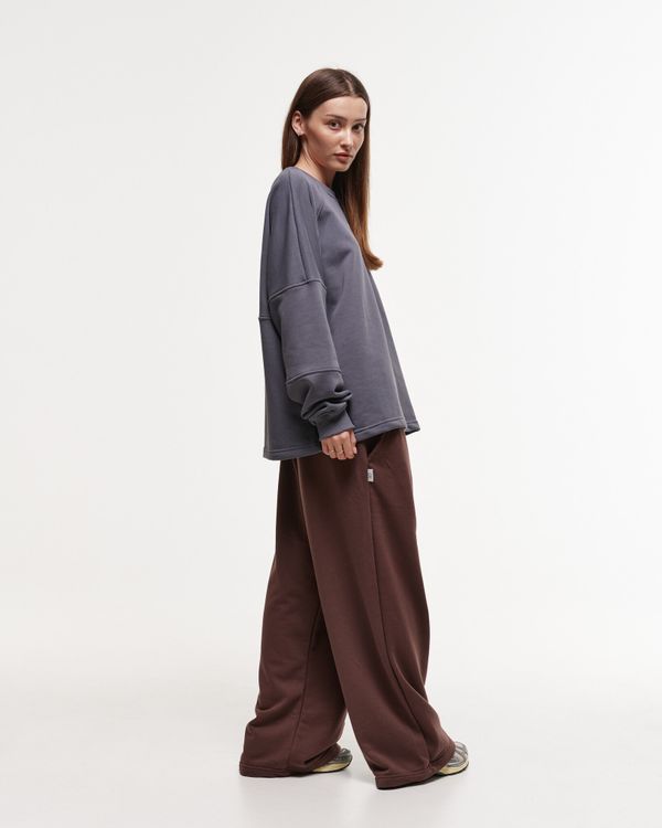 Брюки Baggy Trousers Logo French Roast - фото 11