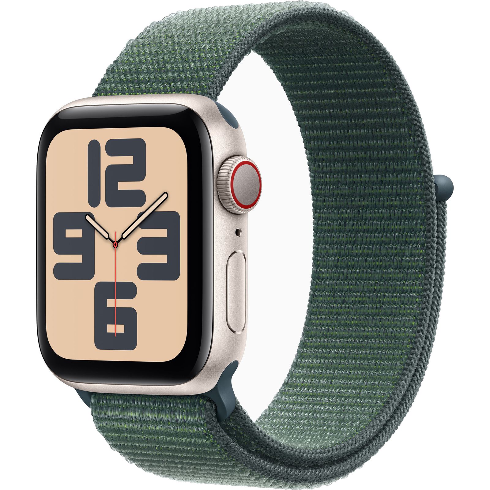 Умные часы Apple Watch SE 2 40мм Starlight Aluminum Case с Lake Green Sport Loop