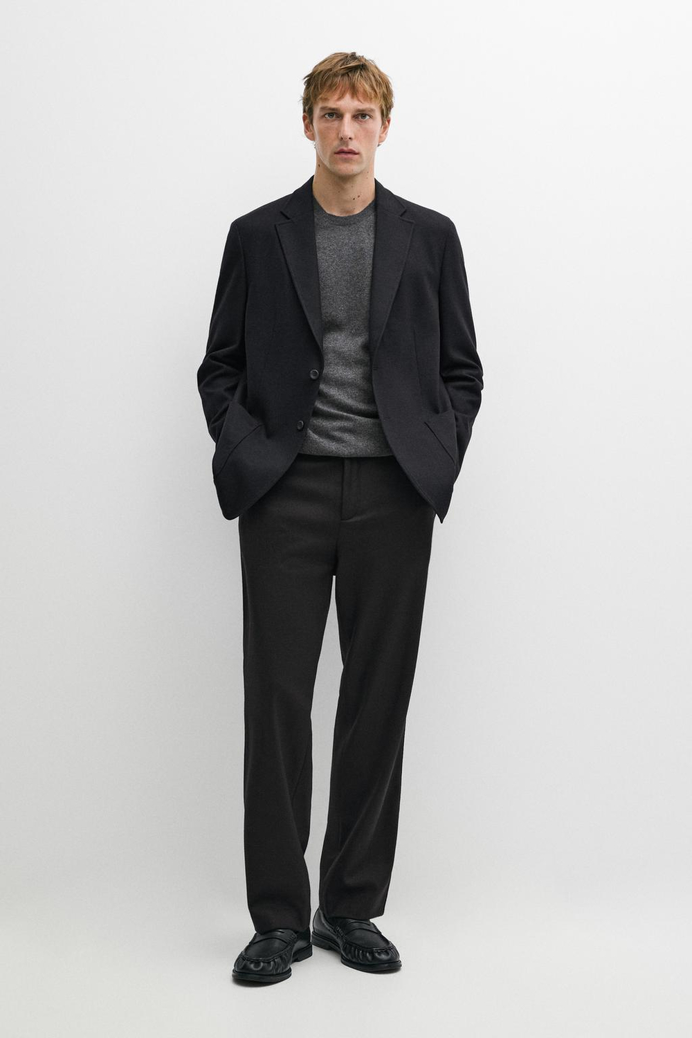 Massimo Dutti Костюмные брюки из 100% шерсти, темно-синий
