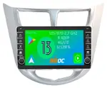 Магнитола для Hyundai Solaris 2010-2016 - Airoc AB-2003 (кнопки и крутилки), Android 13, Быстрая, SIM-слот, CarPlay