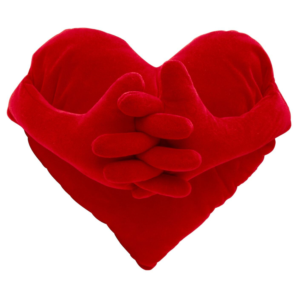 IKEA FAMNIG HJÄRTA (ИКЕА ФАМНИГ ХЙЭРТА) — Подушка, красная, 40x101 см, фото 2
