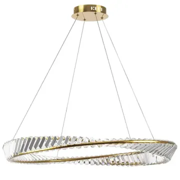Подвесной светильник светодиодный 40W 3000K 699083 золото/прозрачный Vidare Lightstar