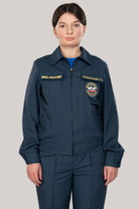 Костюм летний женский МЧС (Патруль-240, серо-синий)