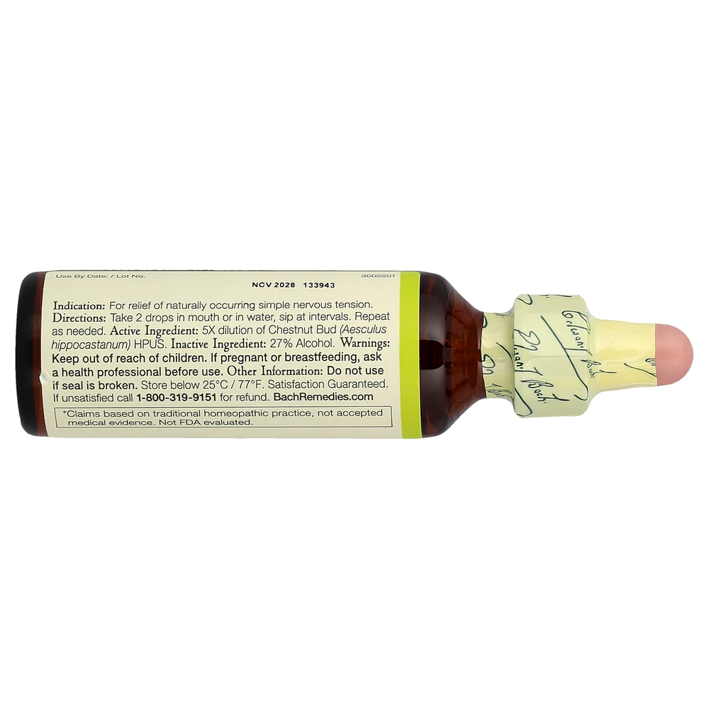 Bach, Original Flower Remedies, каштановые бутоны, 20 мл (0,7 жидк. унц.)