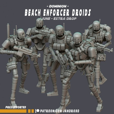 Star War Beach Enforcer Droids