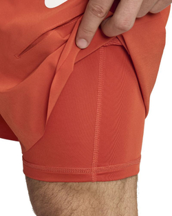 Мужские теннисные шорты Nike Court Dri-Fit Slam RG 2-in1 Shorts - rust factor/white