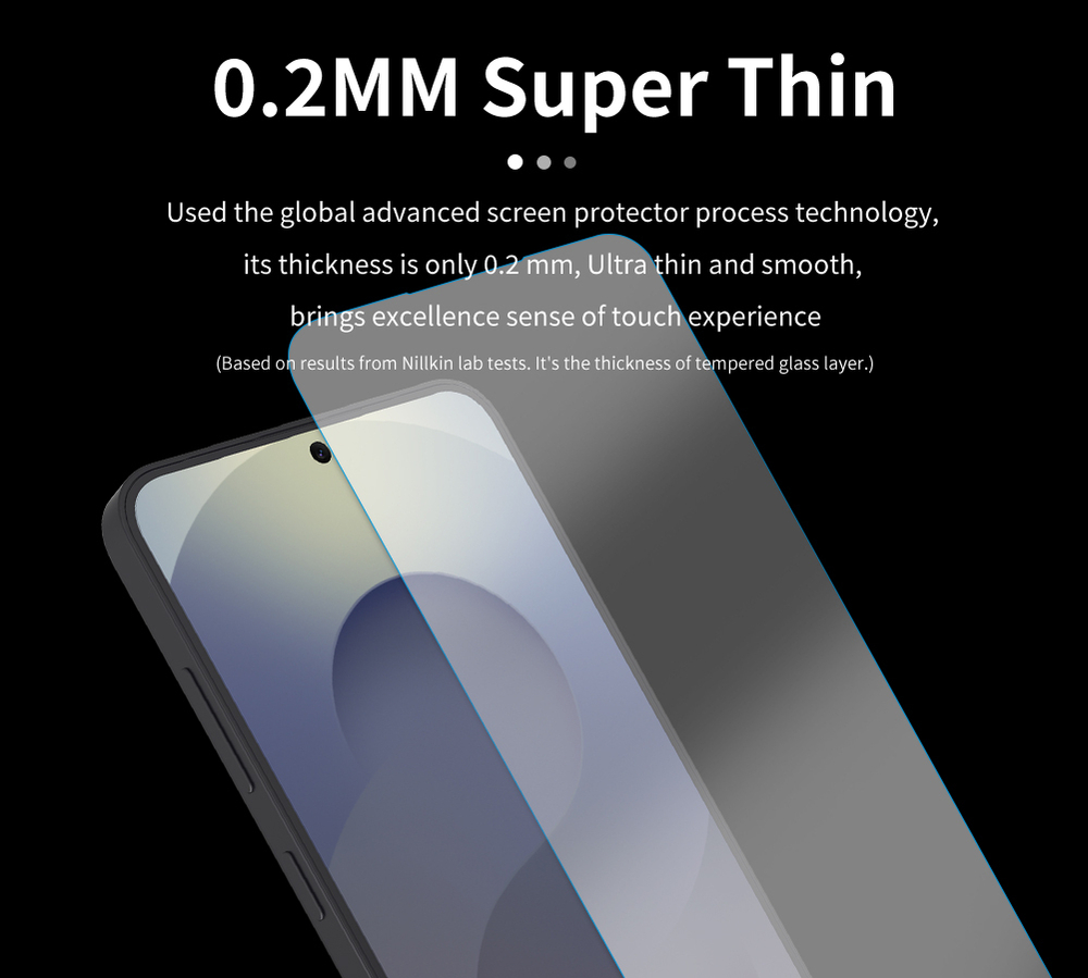 Защитное стекло с прозрачными рамками от Nillkin для Samsung Galaxy S25 FE, серия H+Pro Anti-Explosion Glass Screen Protector