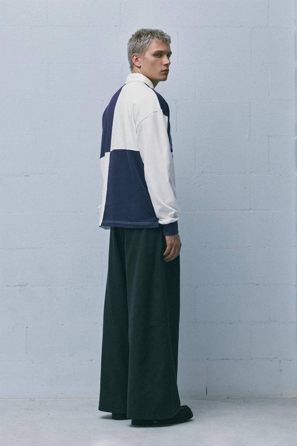 PULL&BEAR Футболка-поло NFL Detroit Lions, белый