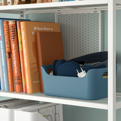 IKEA UPPDATERA  (ИКЕА УППДАТЕРА)  -  Контейнер - серо-голубой 24x17 см