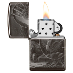 Зажигалка Zippo Lisa Parker Dragon с покрытием High Polish Black