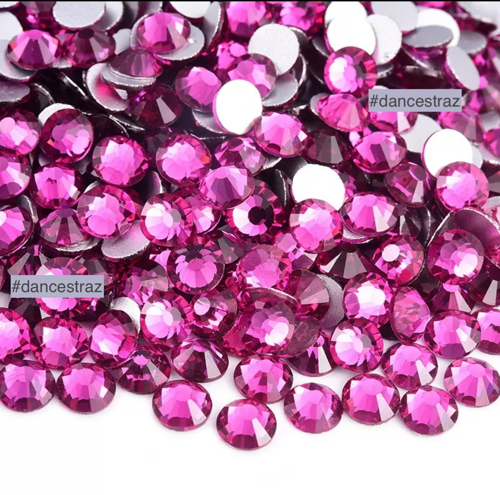 Стразы клеевые, Fuchsia, P30 , SS16, 1440, (F2)