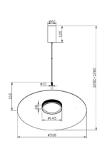 Подвесной светодиодный светильник Maytoni El MOD041PL-L15W3K1