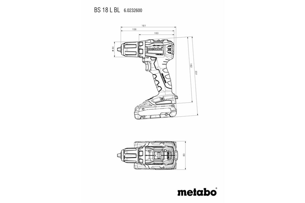 Ак. шуруповерт Metabo BS 18 L BL 2х2,0 LiLon, кейс