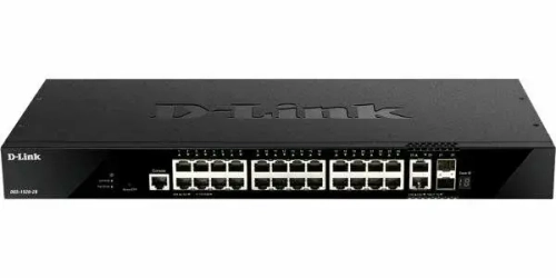 Сетевое оборудование D-Link DGS-1520-28/A1A Управляемый L3 стекируемый коммутатор с 24 портами 10/100/1000Base-T, 2 портами 10GBase-T и 2 портами 10GBase-X SFP+