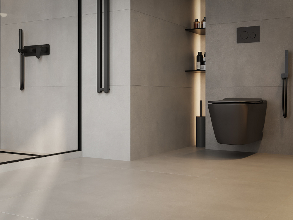 Бетон сер КГ 01 / Beton grey PG 01  600х1200 (1-й сорт)