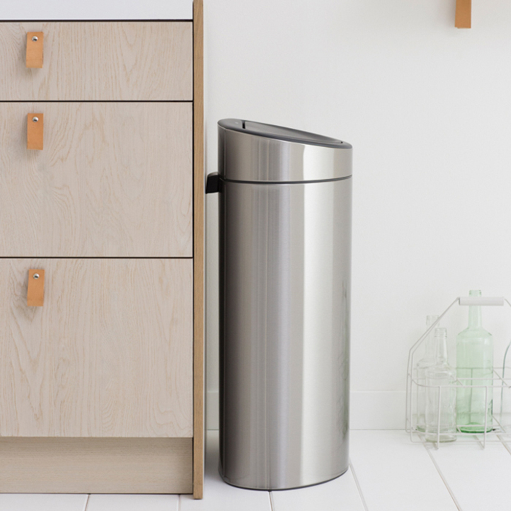 Мусорный бак 40л Brabantia Touch Bin New стальной