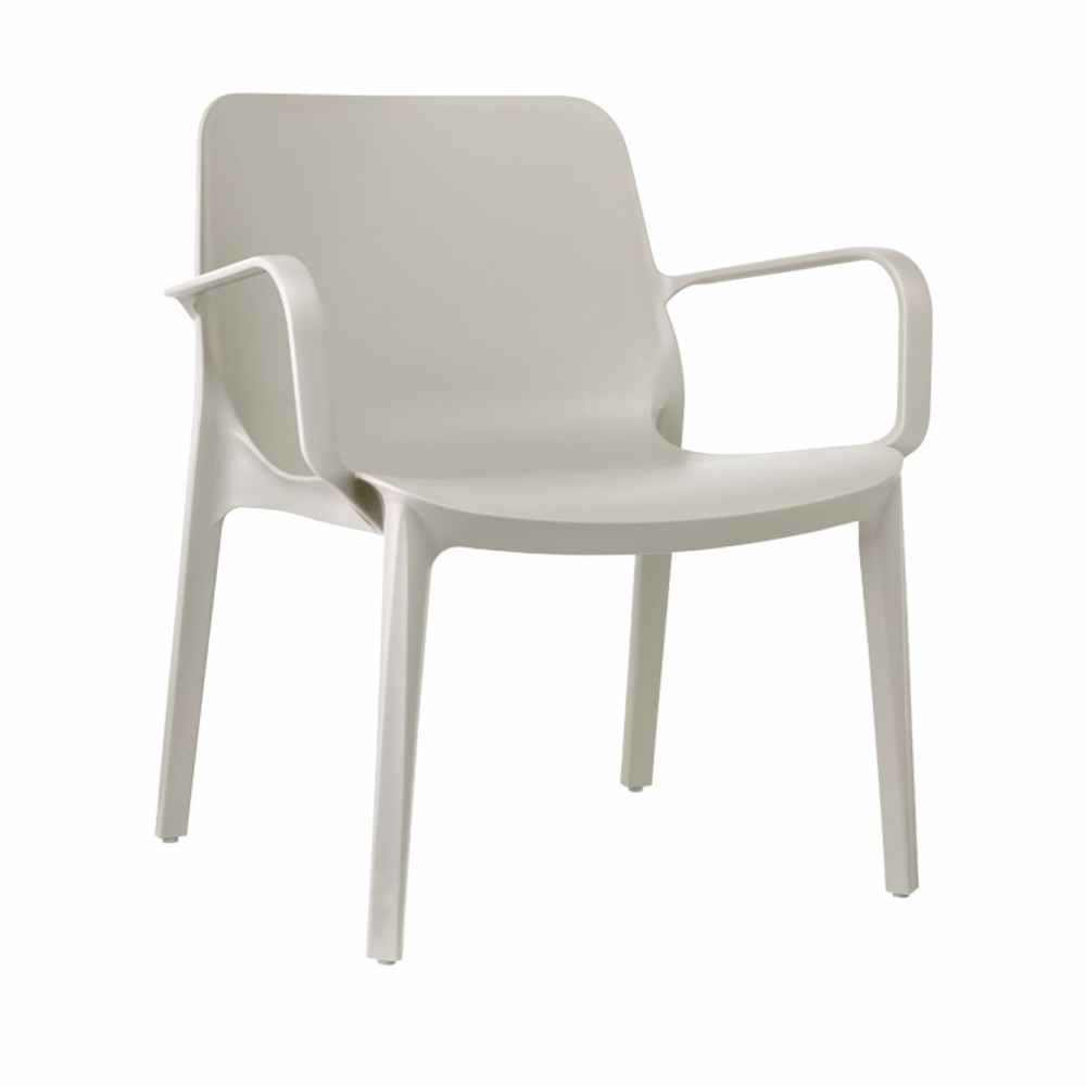 Кресло пластиковое Scab Design Ginevra Lounge, тортора