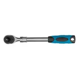 Ключ-трещотка телескопический 1/2", 305-445 мм, CrV, 72 зуба, с быстрым сбросом, хром Gross — фото 4