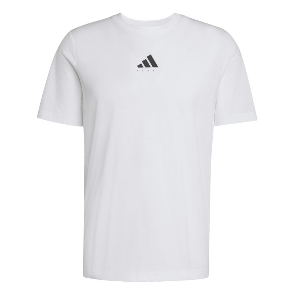 Мужская теннисная футболкаAdidas With Graphic For Padel Category - white