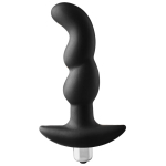 Черная вибропробка для простаты FantASStic Vibrating Prostate Plug - 14,5 см. (Цвет: черный)