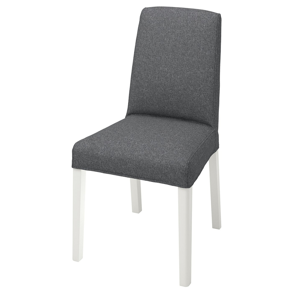 IKEA BERGMUND  (ИКЕА БЕРГМУНД)  -  Чехол на стул - Гуннаред среднесерый