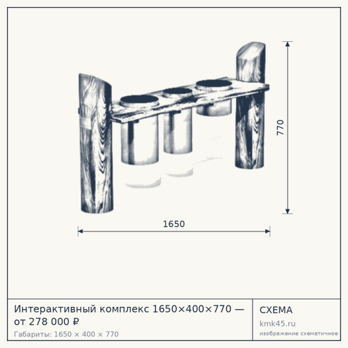Интерактивный комплекс 1650×400×770 — от 278 000 ₽