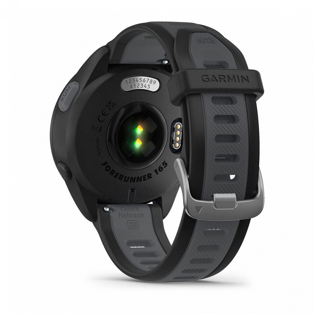 Часы Garmin Forerunner 165 черный с серым ремешком, 010-02863-20