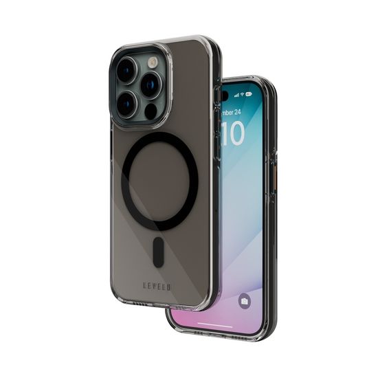 Чехол Levelo Allure PC Hard Case для iPhone 15 Pro Затемненный