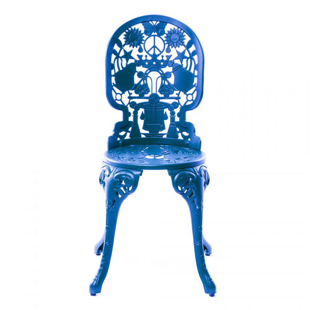 Стул Seletti Aluminium Sky Blue, синий