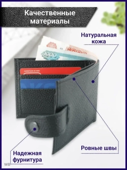 Кошелёк кожаный мужской