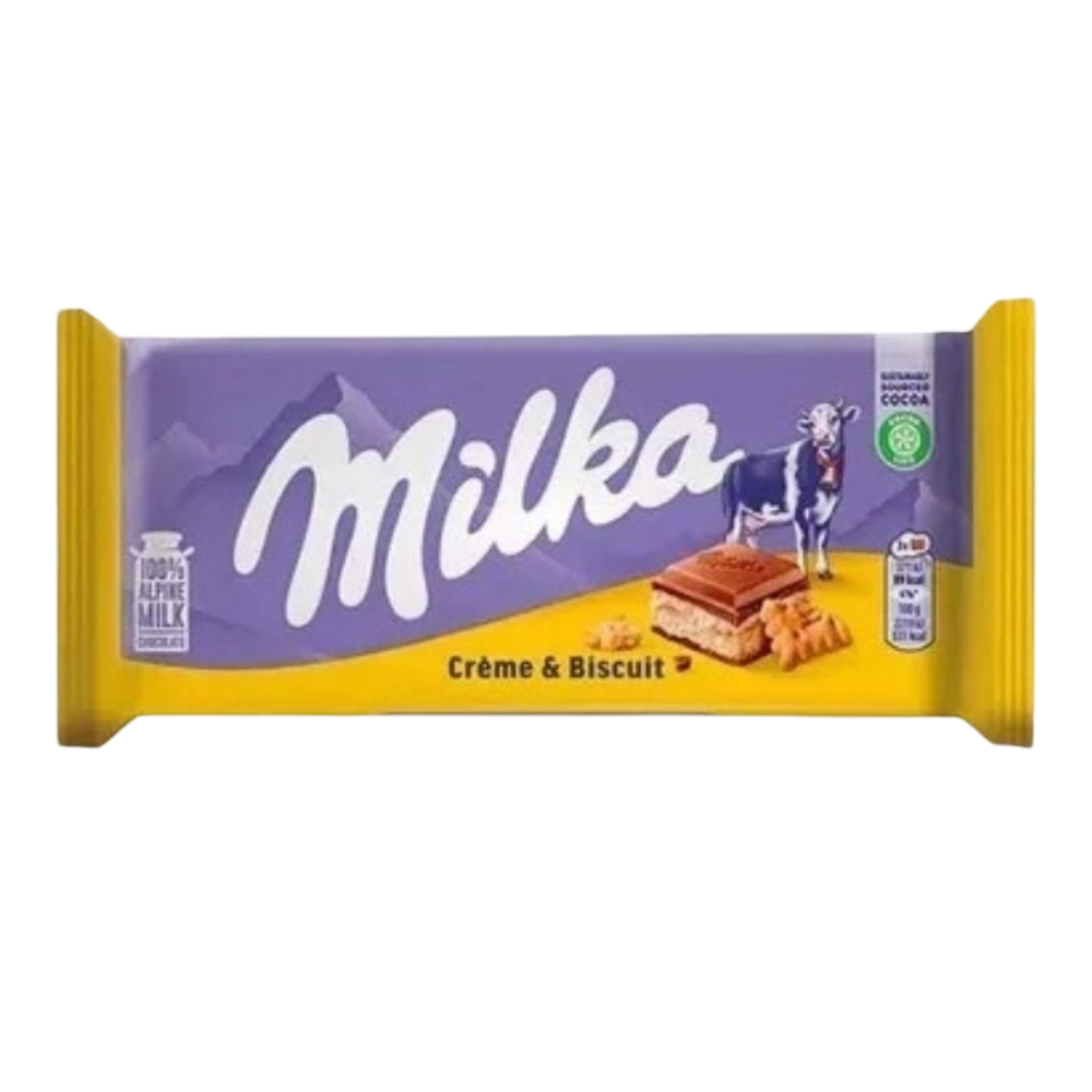 Шоколад Милка Крем и бисквит 100г