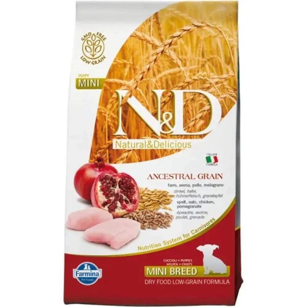 Farmina N&amp;D ANCESTRAL GRAIN д/щ MINI курица, спельта, овес, гранат - 2,5 кг СРОК 18.11.26