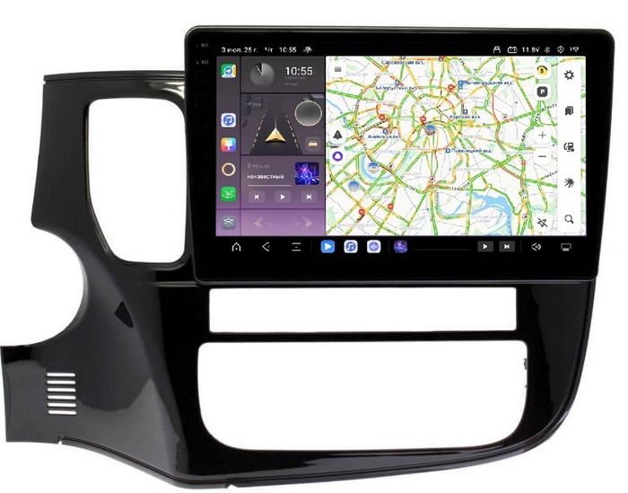 Магнитола для Mitsubishi Outlander 3 2012-2022 - Kuberg OL-1633 QLed+2K, Android 13, Быстрейшая, CarPlay, 4G SIM-слот